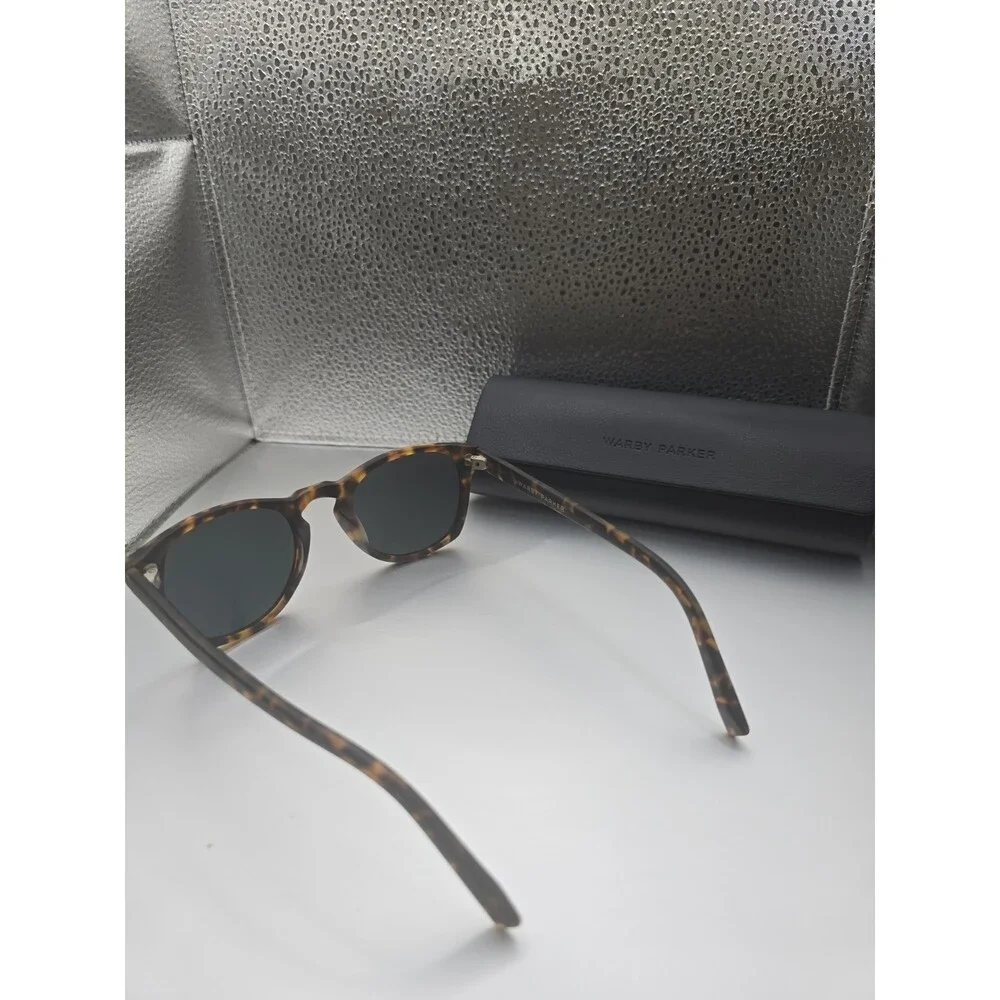 Warby Parker Topper M 939 Hazlenut Tortoise Sunglass, Green Demo Lens 48-21-142